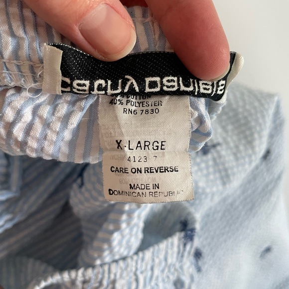 Seersucker set with palm tree motif - Picture 5 of 7